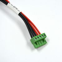 Borne de raccordement annulaire 5 broches verte à vis 18AWG 300V 80C isolée jaune 12-10 AWG fiable pour l'automobile