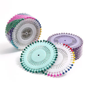 ZGBROTHERS Agujas de Posicionamiento Metálicas de Color Directas de Fábrica, Herramientas Manuales de Costura, Aguja Estándar Fija JP185, Aguja de Perla para Ropa - Product Image 1