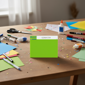 Feuille de mousse EVA ILAN 60x40cm Vert Citron Brillant Matériel d'artisanat - Product Image 3