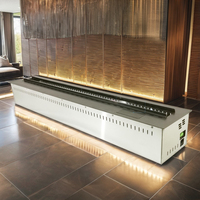 Cheminée Bioéthanol Moderne 2026 avec Télécommande Hygge-0, Insert Autoportant en Acier pour Intérieur/Extérieur, Idéal pour Hall d'Hôtel