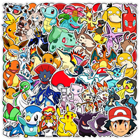 50 pegatinas impermeables de dibujos de elfos para maleta, nevera, ordenador, decoración de cuadernos, venta al por mayor