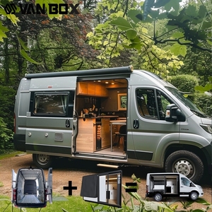 Mobili per Camper Fuoristrada con Tetto a Soffietto e Guida a Destra, Conversione Camper, Roulotte con Parete Estraibile, Mini Camper - Product Image 1