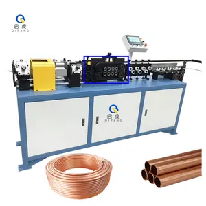 Qipang High Quality 2-6mm Cnc tube pipe straightening and cutting coil copper tube straightening cutting machine