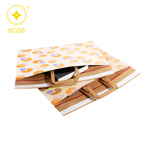 Buste con Manico in Carta Kraft Ecologica Personalizzate Biodegradabili Colore Naturale Sacchetto <span class=keywords><strong>per</strong></span> Imballaggio Riviste <span class=keywords><strong>Pacchi</strong></span> - Product Image 5