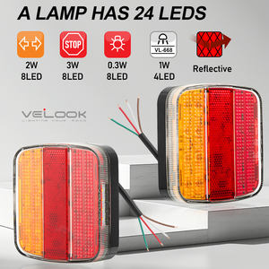 <span class=keywords><strong>Feu</strong></span> arrière de remorque LED étanche IP67, 5 fonctions, certifié ECE, ajustement universel 12V-24V - Product Image 3