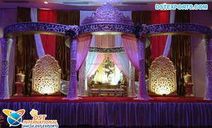 Decoración elegante de FRP para boda, conjunto de Mandap Regal para boda india, Fiyi, boda y evento - Product Image 5