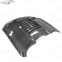 Pour le kit de carrosserie de capot transparent en fibre de carbone Mustang Modified GT500 2015