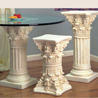 Table basse en colonnes romaines européennes, table d'appoint en fibro-ciment pour salon
