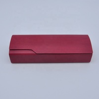 Étui rigide pour lunettes en PU imitation bois, boîte à lunettes rétro faite à la main, étui de rangement portable pour lunettes de vue et de soleil