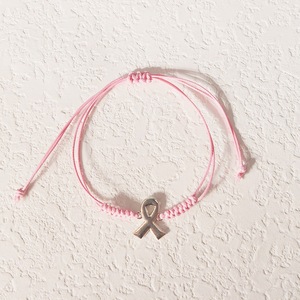 Colorful Awareness Adjustable Wax <b>String</b> Braided Preventing breast cancer Support Survivor Hope Bracelets - Product Image 5
