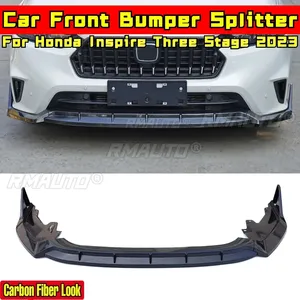 For Honda Inspire 2023 Body Kit Front Bumper Splitter Lip Carbon Fiber Look Sport Style Bumper <b>Diffuser</b> Spoiler <b>Car</b> Accessories - Product Image 1