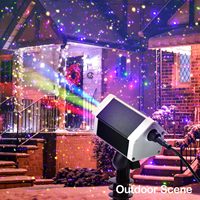 Mini Proyector Láser LED de Aluminio X-Laser Twinkle Star con Clasificación IP65, Control Remoto, CRI 90, para Decoración Navideña en Exteriores