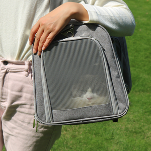 Toptan tasarımcı evcil hayvan taşıyıcı taşınabilir köpek yumuşak evcil hayvan taşıyıcı tasarımcı çantası sırt çantası küçük orta kediler köpekler - Product Image 3