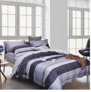 नया लियोसेल फाइबर बांस लियोसेल बिस्तर सेट बिस्तर के कपड़े के लिए 40S धारी बुना कपड़ा डिजाइन करता है