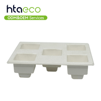 Plateau en papier moulé sur mesure, emballage en pulpe moulée écologique, inserts en pulpe moulée pour l'emballage intérieur des boîtes