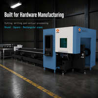 Mesin Pemotong Pipa Laser Serat CNC 5-Axis Seri R Dual Chuck Cypcut Rel Pemandu Hiwin AI 80m/menit untuk Pipa Logam Multi-Ukuran