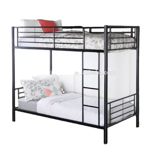 Cama de tamaño completo para adulto, mueble de habitación, litera doble con marco de metal