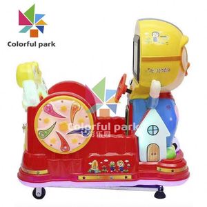 Machine de jeu pour enfants à monnayeur, style mignon de personnages de dessins animés, balançoire électrique à monnayeur la plus vendue - Product Image 4