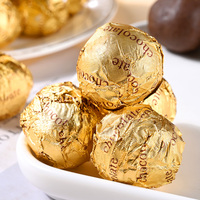 Bolas de Chocolate Negro Sólido de Lujo Personalizadas con Certificación Halal, Crujientes, para Recuerdos de Boda, Caja de Regalo, Venta al por Mayor, China