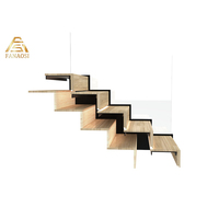 Fabricant professionnel d'escaliers en acier à tubes carrés, escaliers flottants en cantilever pour intérieur