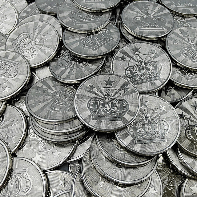OEM Custom Iron Brass Crane Machine Tokens Different Sizes Arcade Coin Washing Machine Use Diverse Metals English Support for