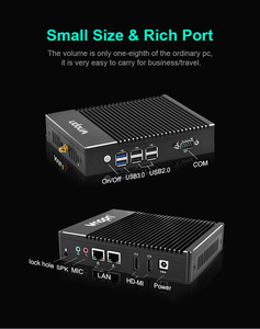 High Quality Mini Server PC In-tel J3160 <strong>CPU</strong> Wifi/BT Optional Dual Nic Dual Dipslay 2* HD-MI Industrial Fanless Mini Pc - Product Image 5