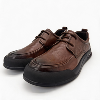 Handgefertigte Designer Business-Casual-Schuhe aus echtem Leder für Herren im Walking-Stil