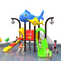 Équipement de piscine en plastique personnalisé pour aire de jeux pour enfants, parc extérieur, toboggans de parc aquatique blancs d'occasion à vendre