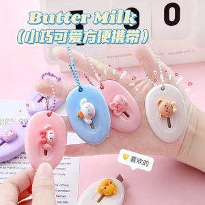Mini couteau de découpe de papier utilitaire kawaii de dessin animé de bureau portable pour les filles - Product Image 2