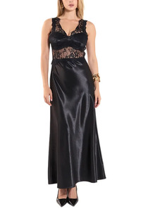 Women‘s Elegant <b>White</b> Satin <b>Maxi</b> Dress With Lace Bodice Sweetheart Neckline Strapless Sheath Formal Gown Party Dress - Product Image 4