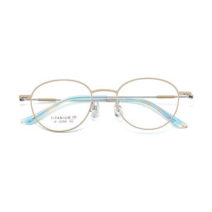 Monture de lunettes ovale en titane pur pour femme, modèle 6286, ajustement confortable, origine Danyang - Product Image 2