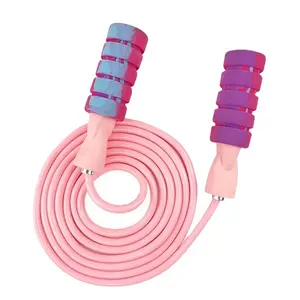 New design Elastic Bands pink Green Wireless Weighted Jump Ropes Fitness PVC Cordless ball weight jump rope