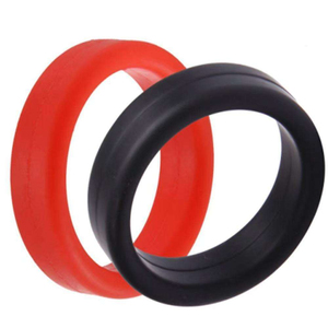Ensemble d'anneaux péniens en silicone de haute qualité pour retarder l'éjaculation masculine avec vibrateur - Jouets sexuels pour couples imperméables et écologiques - Product Image 1