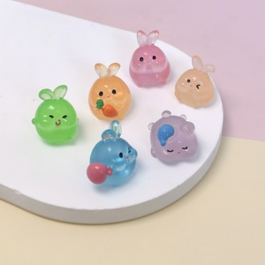 Mini Figuras <span class=keywords><strong>de</strong></span> Conejos <span class=keywords><strong>de</strong></span> Resina, Figuritas <span class=keywords><strong>de</strong></span> Conejos Brillantes, Miniaturas <span class=keywords><strong>de</strong></span> Animales para Decoración del Hogar y Jardín - Product Image 2