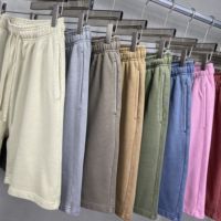 Ensemble de vêtements pour hommes en deux pièces avec logo personnalisé, short et t-shirt délavés à l'acide pour l'été