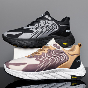 Chaussures de marche en mesh pour hommes, légères, décontractées, antidérapantes, avec coussin EVA, doublure en coton, logo brodé, pour le sport en plein air - Product Image 3