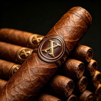 Bandeaux adhésifs personnalisés pour cigares, autocollants en feuille d'or, étiquettes gaufrées pour cigares cubains