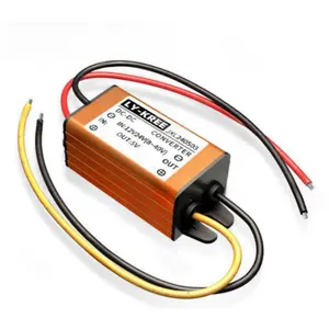 ממיר DC DC Buck עמיד למים 12V 24V עד 5V ווסת מתח מייצב מתח ירידה שנאי עם המרת תיבה עבור C