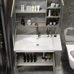 <span class=keywords><strong>Armoire</strong></span> à <span class=keywords><strong>pharmacie</strong></span> de salle de bain <span class=keywords><strong>antique</strong></span> française multifonctionnelle avec miroir Meuble de salle de bain flottant sur mesure - Product Image 2