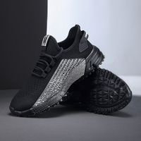 Adolescent Nouveau Quanzhou Chaussures De Sport Printemps Grande Taille Chaussures Pour Hommes Fly Weave Respirant Chaussures De Course Anti-dérapant Léger Maille