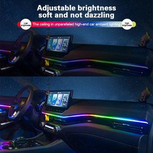 Ứng Dụng Điều Khiển 18 Trong 1 RGB Giao Hưởng Nội Thất Ô Tô Sợi Quang Chiếu Sáng Đuổi Theo Acrylic Môi Trường Xung Quanh Ánh Sáng Cho Xe - Product Image 4