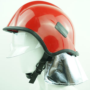 Protection de cou pour casque de <span class=keywords><strong>pompier</strong></span> avec bande réfléchissante jaune/rouge, durable, rigide, avec support de lampe torche en option, accessoire pour <span class=keywords><strong>pompier</strong></span> - Product Image 4