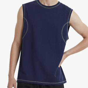 Débardeur de sport à deux tons, personnalisable, à séchage rapide, respirant, tendance, pour hommes - Product Image 3