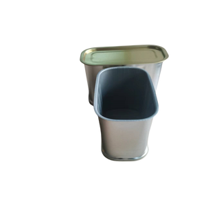 Boîte trapèze en fer blanc avec couvercle bouchon à ouverture facile pour le <span class=keywords><strong>d</strong></span>éjeuner boîte <span class=keywords><strong>de</strong></span> viande corned beef - Product Image 2