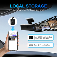Mini Cámara para Coche WiFi Full HD 1080P sin Pantalla, con Sensor G y Grabación en Bucle 120 °   Control de Aplicaciones de Gran Angular, Compatible con Tipo-C, OEM/ODM