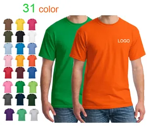 Hot selling design high quality 180gsm Loose bulk round neck 100% cotton t shirts for men