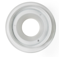 Diffuseur de climatisation à buse réglable, diffuseur circulaire en aluminium avec design victorien pour usage extérieur et en entrepôt