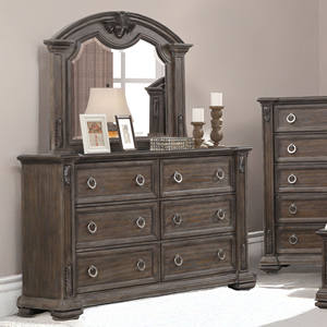 Juego de Muebles de Dormitorio de Madera Maciza de Lujo con Cabecera de Cuero Acolchado - Product Image 2