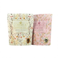 Pochette refermable mate personnalisée avec logo, réutilisable, en Mylar PE PET, de qualité alimentaire, pour emballage de boissons et d'eau