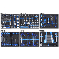 Station de travail de garage de base avec kit d'outils, station de réparation d'entrée de gamme avec panneau perforé